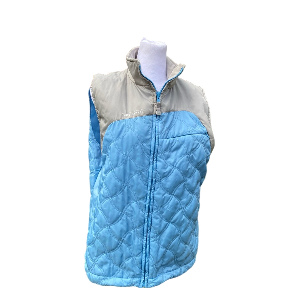 Helly Hansen Light Blue Gray Quilted Vest